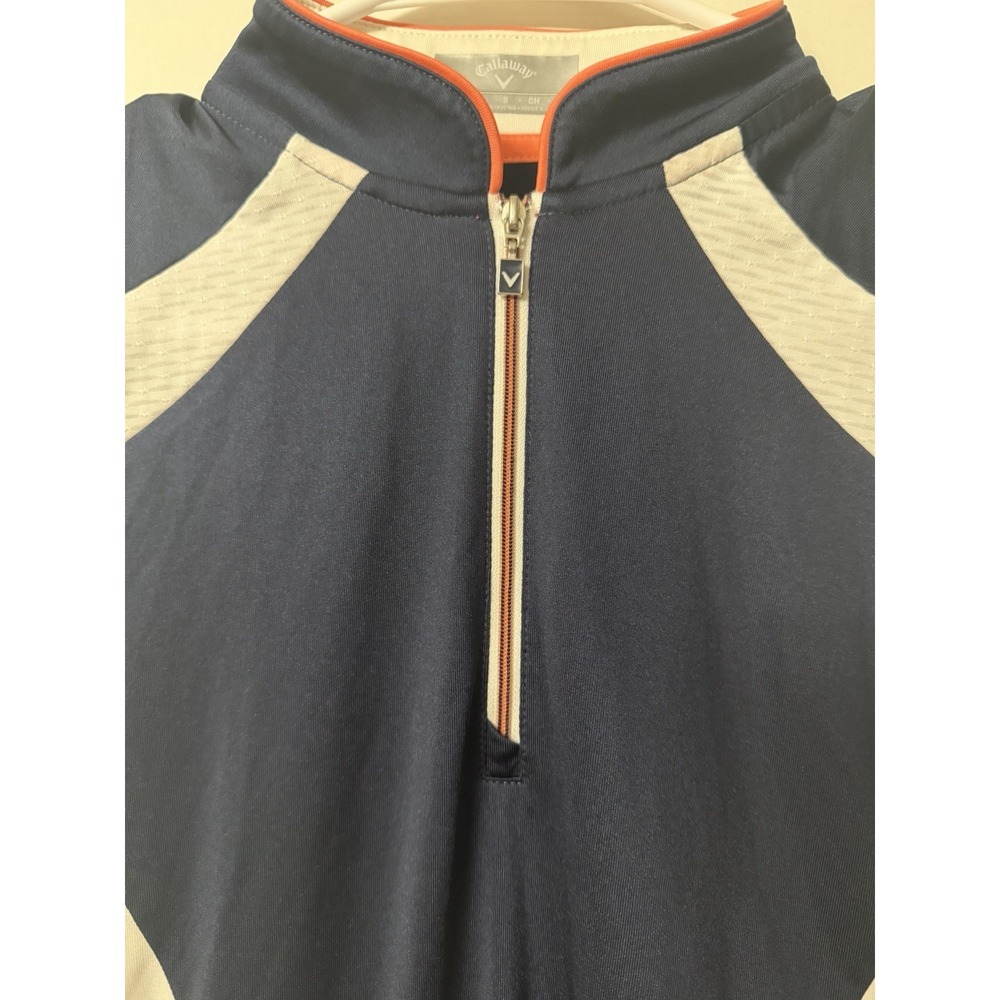 Callaway Opti Dry 1/4 Zip Sleeveless Golf Performance Polo - Picture 3 of 4